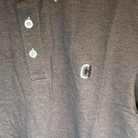 NWT-Classic Brown Polo Shirt with Embroidered Detail - Picture 6 of 10